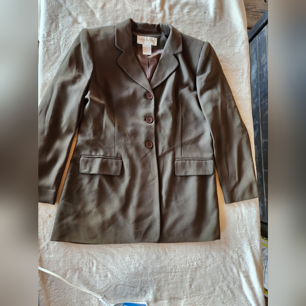 Jones New York Elegant Brown Blazer